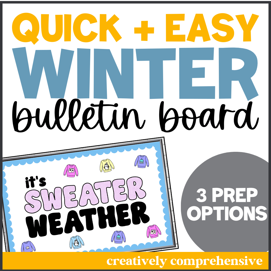 get tons of compliments with this quick and easy winter bulletin